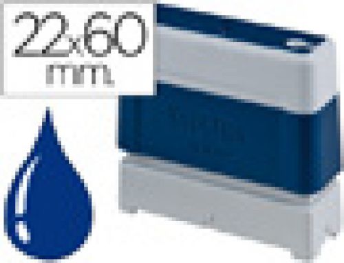 Carimbo automatico brother 22 mm x 60 mm azul , Brother , 28575 , 4977766673327